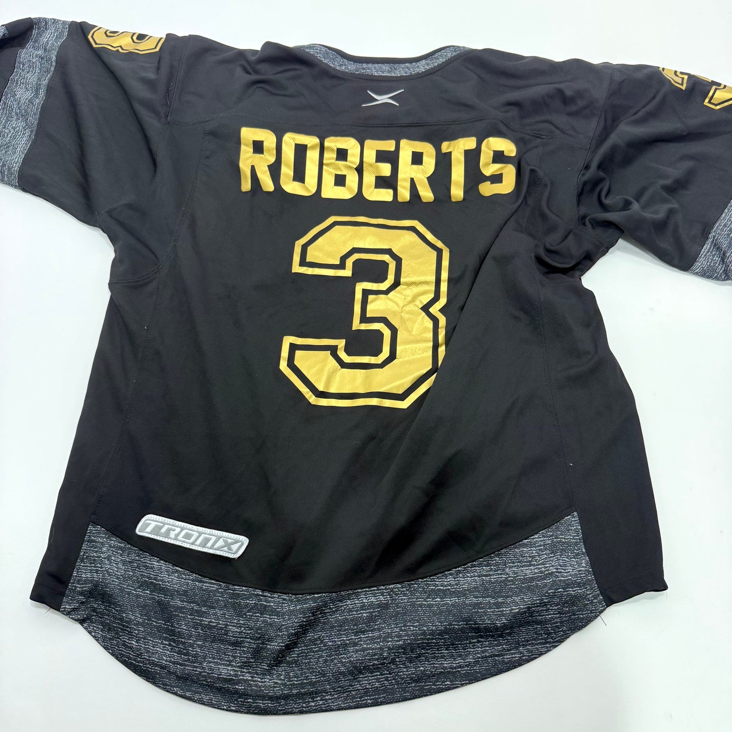 Used Black and Gold Tron Evil Horse Brewing Jersey | Large | A86 - Top Flight Hockey