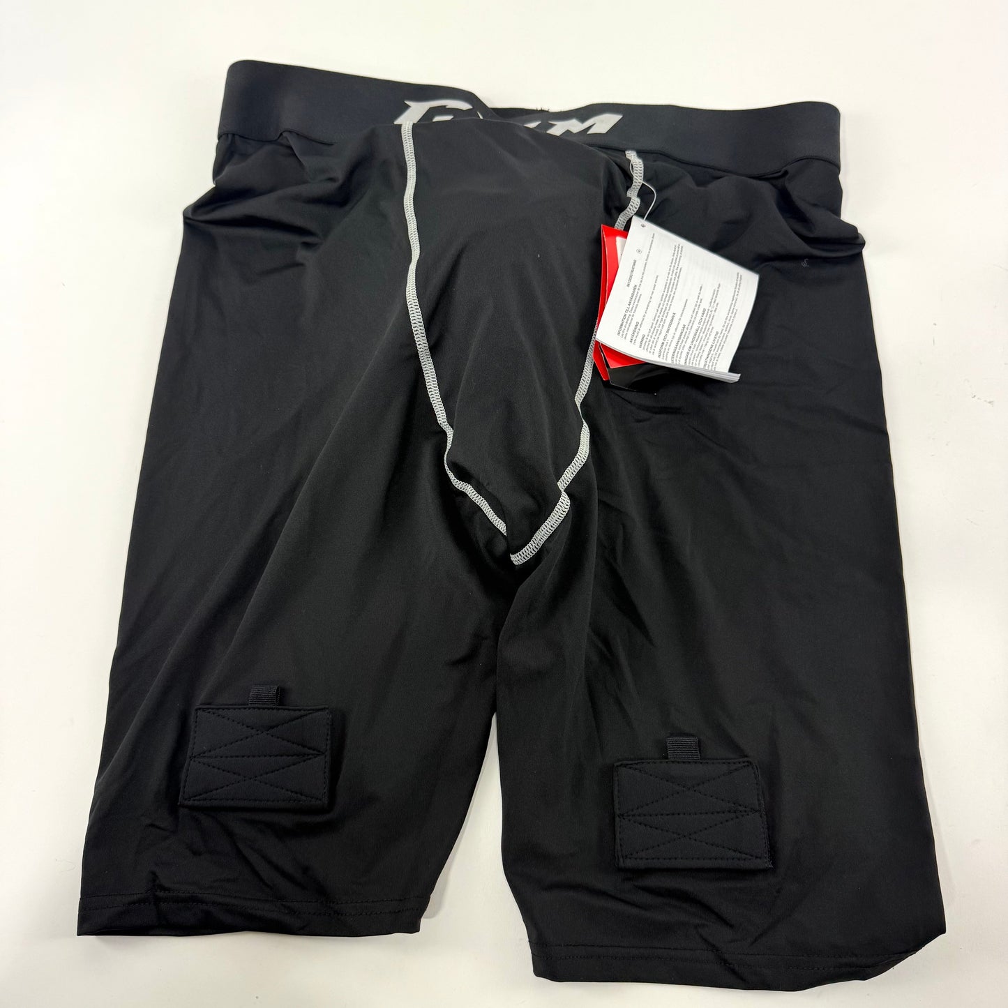 New Black CCM Mens Base Camp Jock Short with Velcro | Senior XXL | #191520519452 - Top Flight Hockey