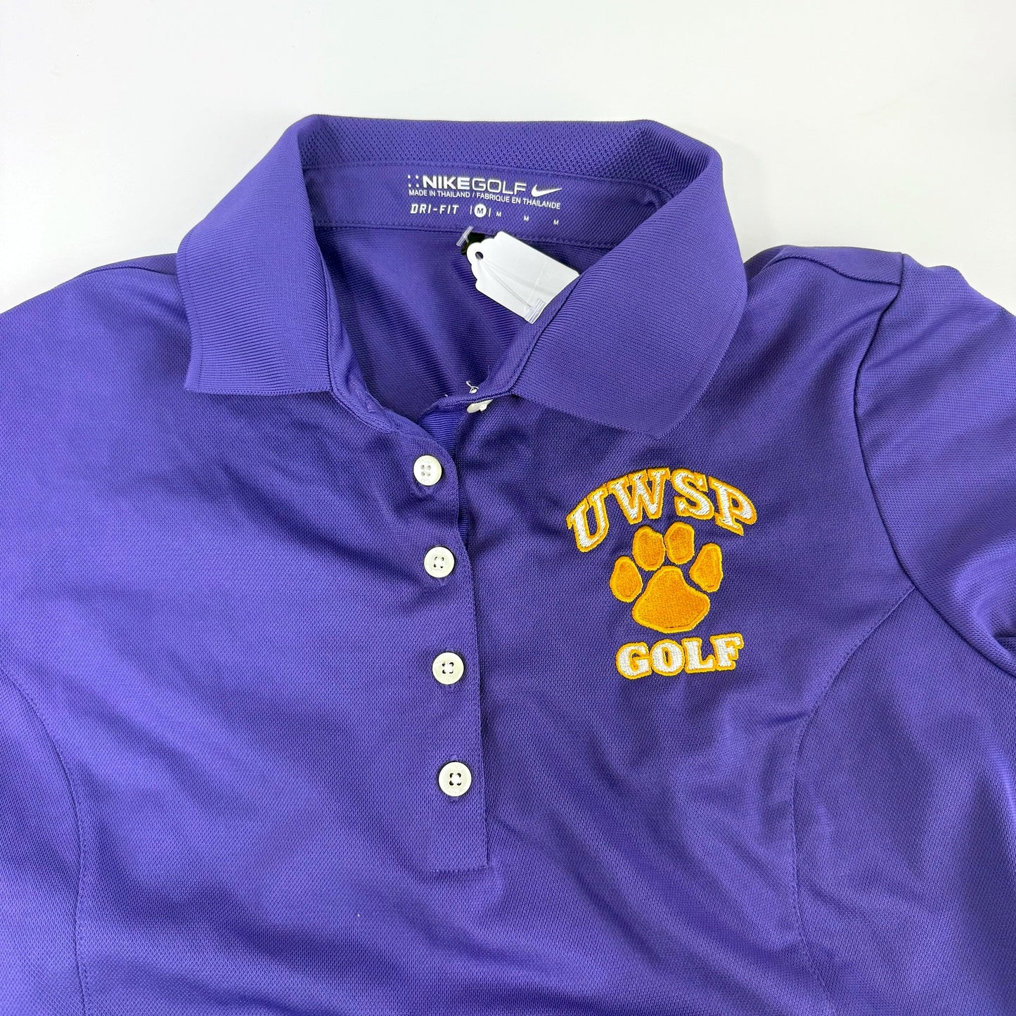 Used Purple Nike Womens UWSP Pointers Polo | Womens M | E294