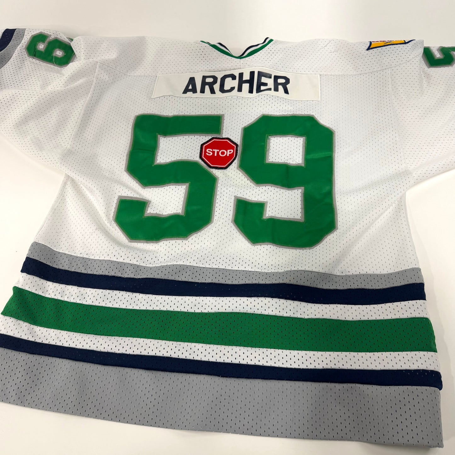 Used White New Trier Jersey | Senior XL | J104