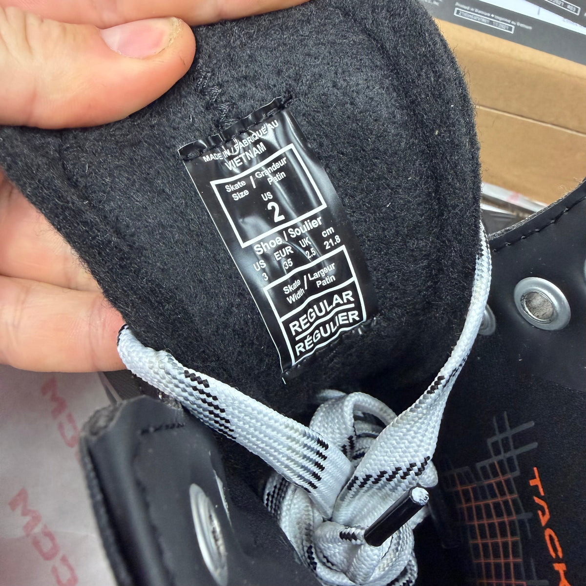 New CCM Tacks XR90 Skates | Size Junior 2 Regular | AB228 - Top Flight Hockey