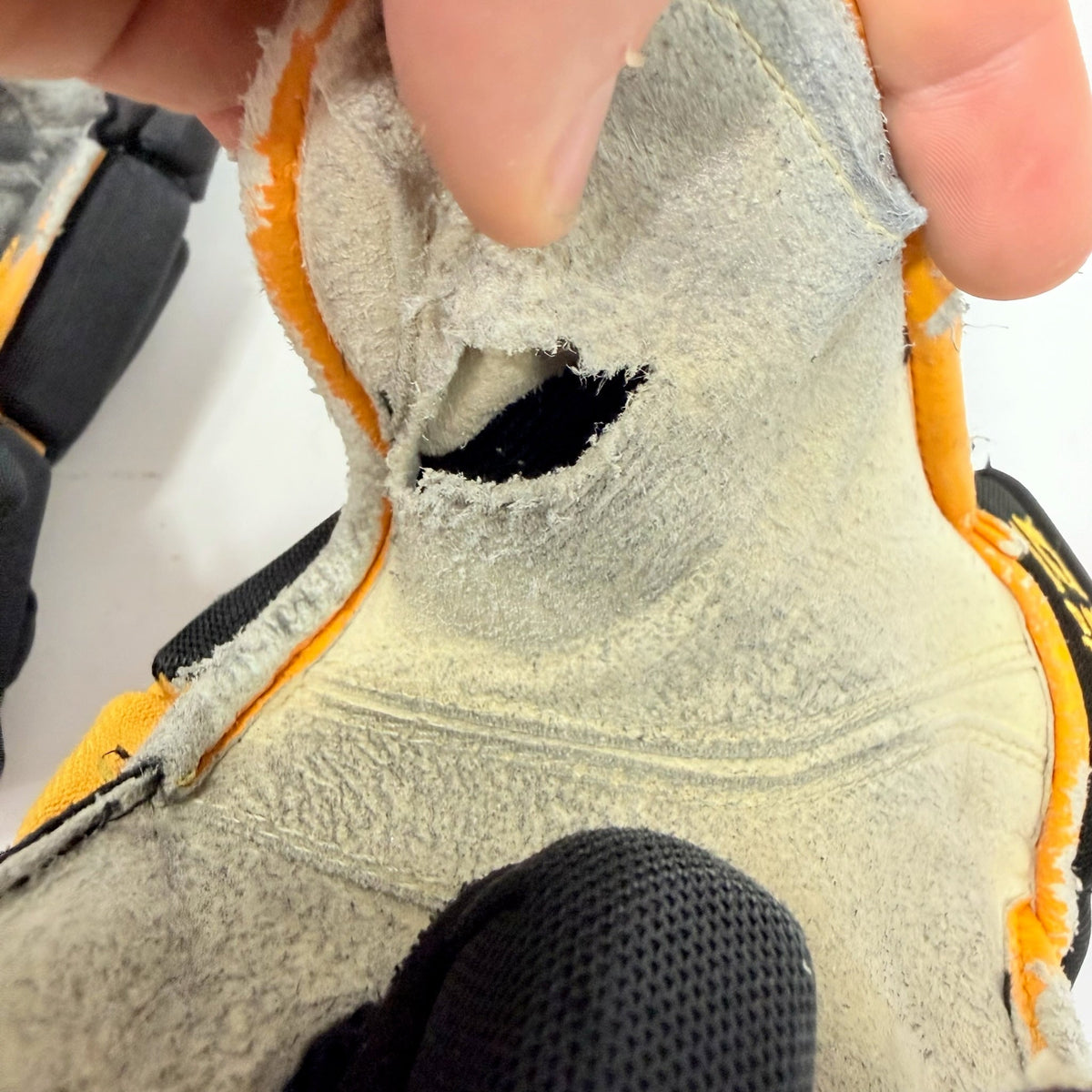 Used Black and Yellow Arizona State Sun Devils CCM Tacks Pro Gloves | 14" | AB386