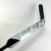 Brand New Black, White and Grey CCM Eflex 5 Goalie Stick - P1 Curve | 25" Paddle - Top Flight Hockey