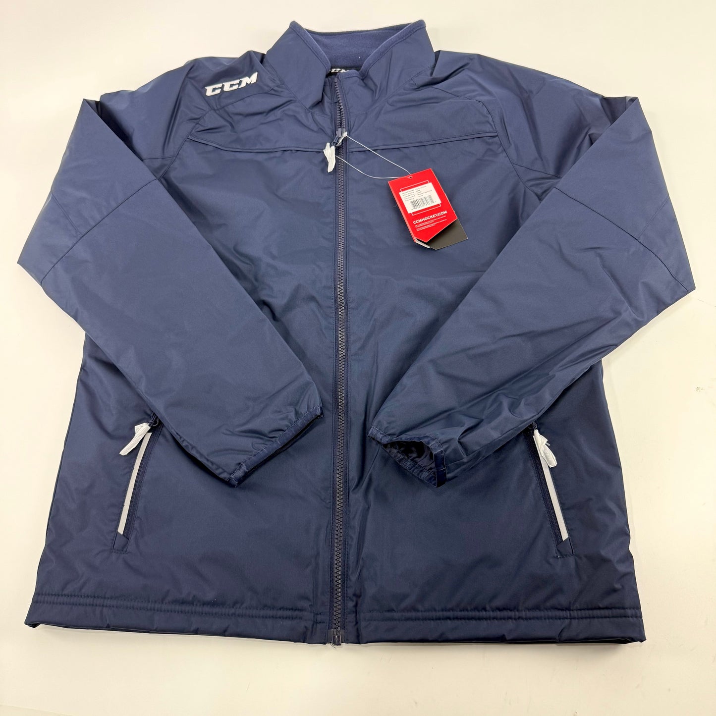 New Navy CCM Youth Team Mid Weight Jacket | Youth XL | #888600282671 - Top Flight Hockey