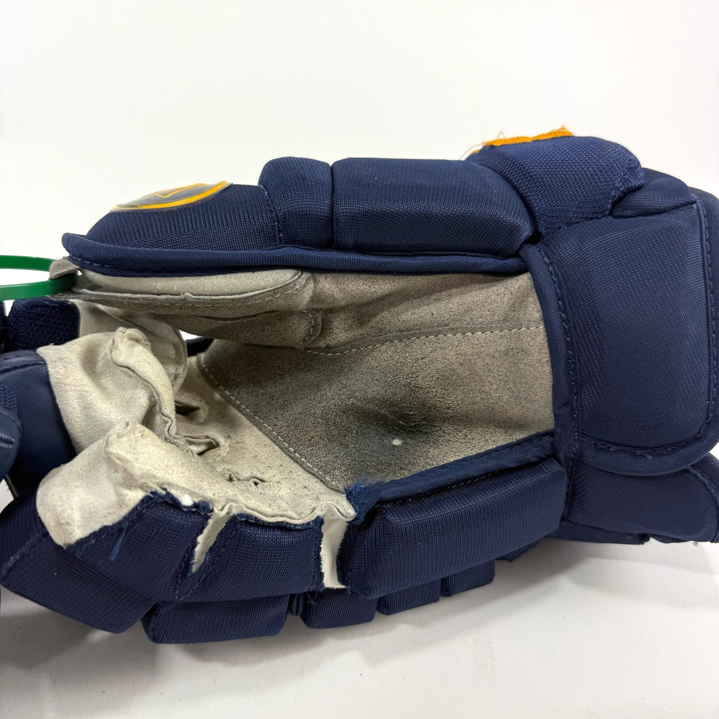 Used Navy STL Blues Alpha DX Pro Gloves | 14" | Weber | D168 - Top Flight Hockey