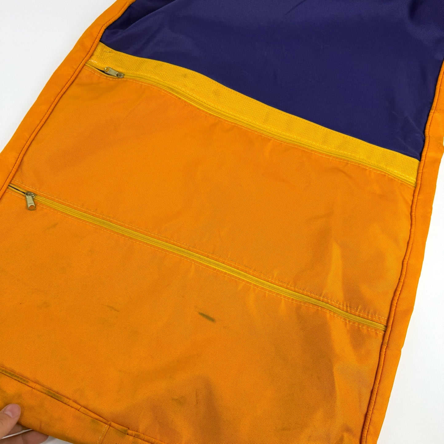Used Yellow and Purple Pointers Hockey Jersey Bag | E350 - Top Flight Hockey