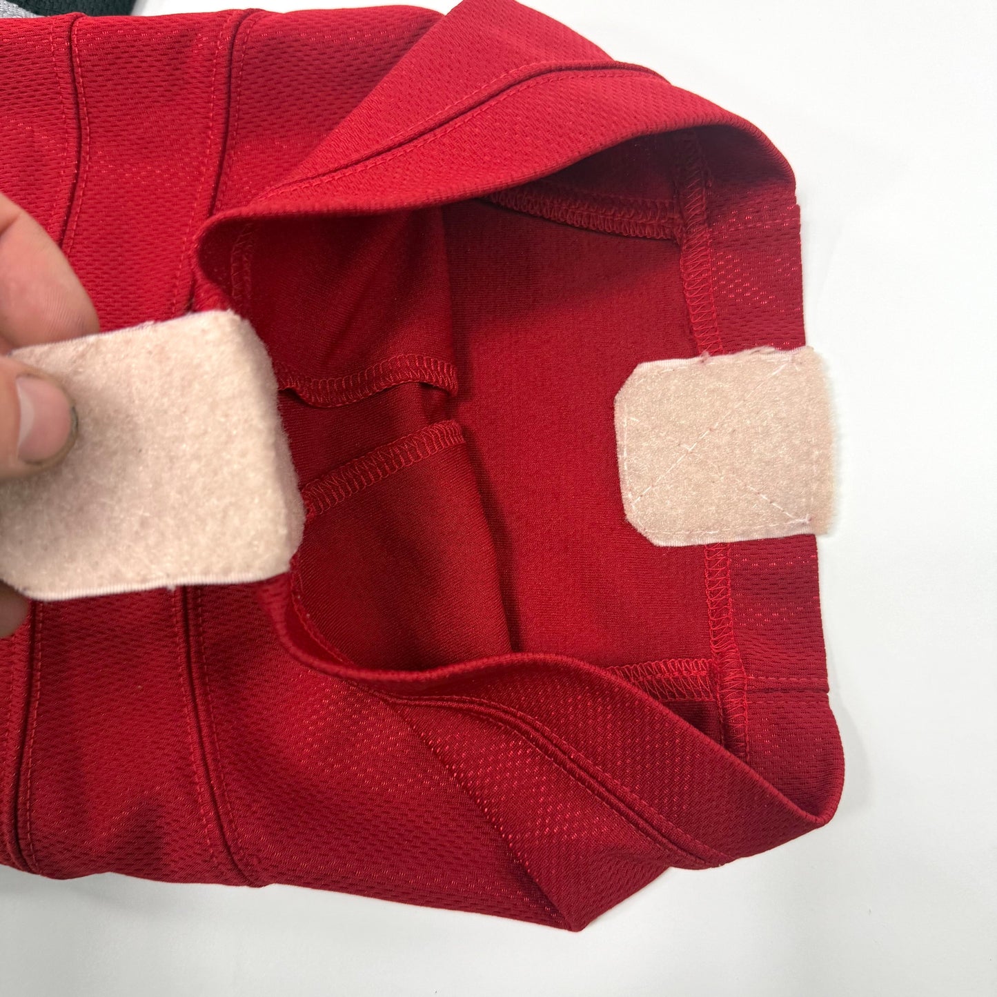 Used Red, Black, and Grey Chicago Steel Promo Night Socks - Top Flight Hockey