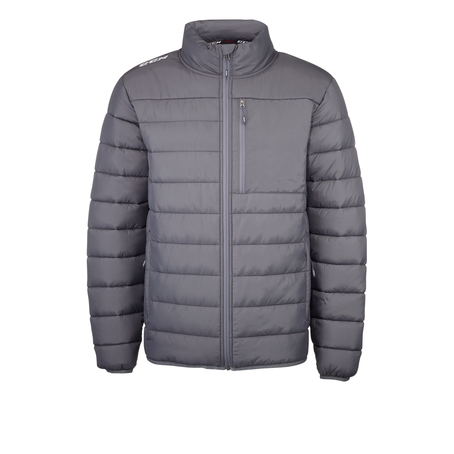 New CCM Charcoal Team Quilted Winter Jacket | Senior M | #191520014704 - Top Flight Hockey