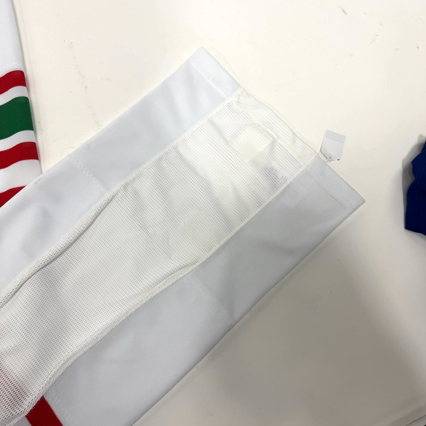 Used White Red and Green Socks with Velcro | Senior | AB875
