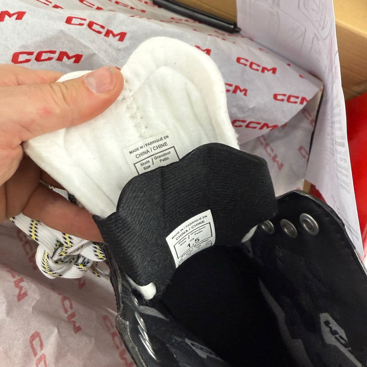 New CCM Tacks AS580 Skates | Junior 1.5-2.5 Wide | F491