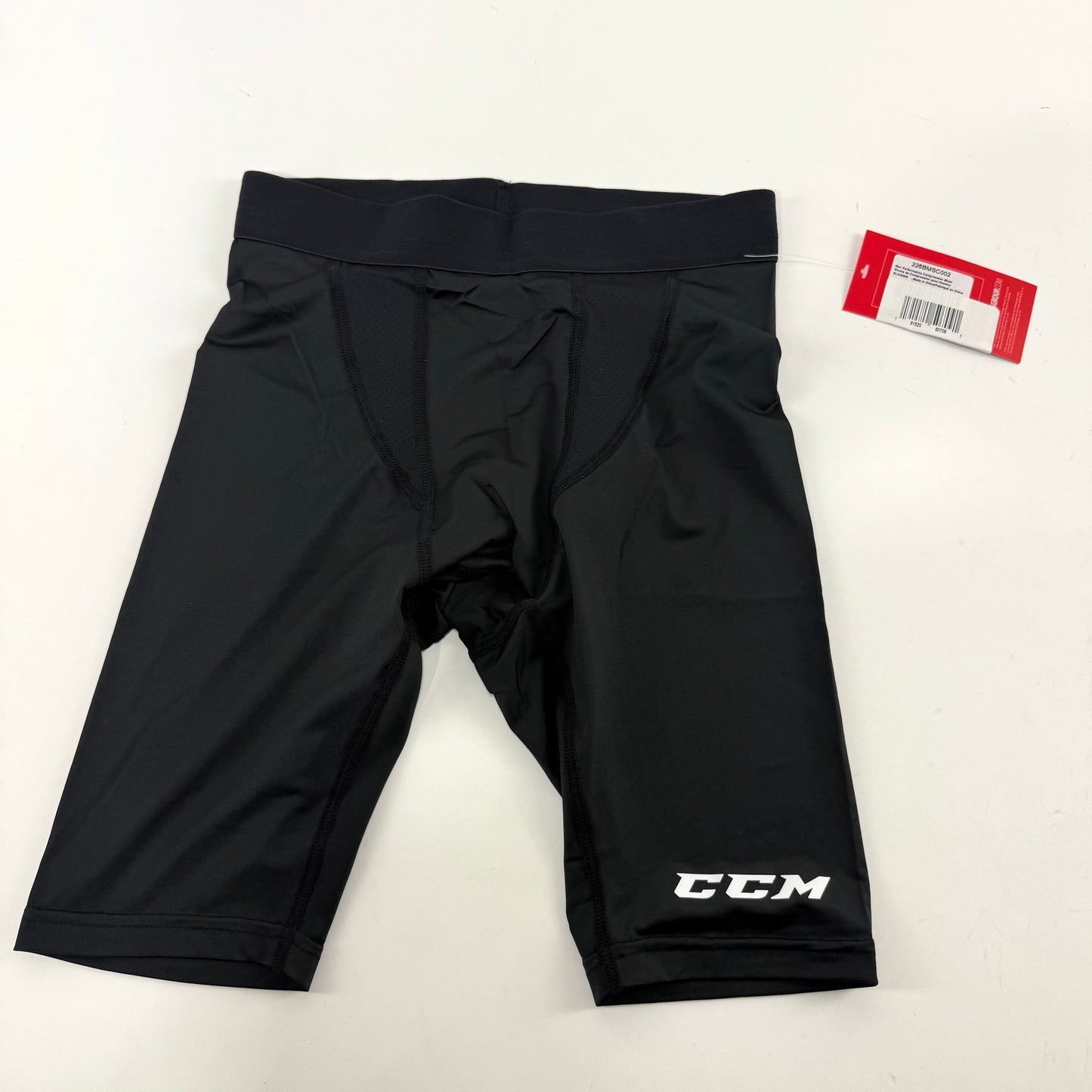 New Black CCM Baselayer Performance Compression Short | Senior S | #191520507091 - Top Flight Hockey