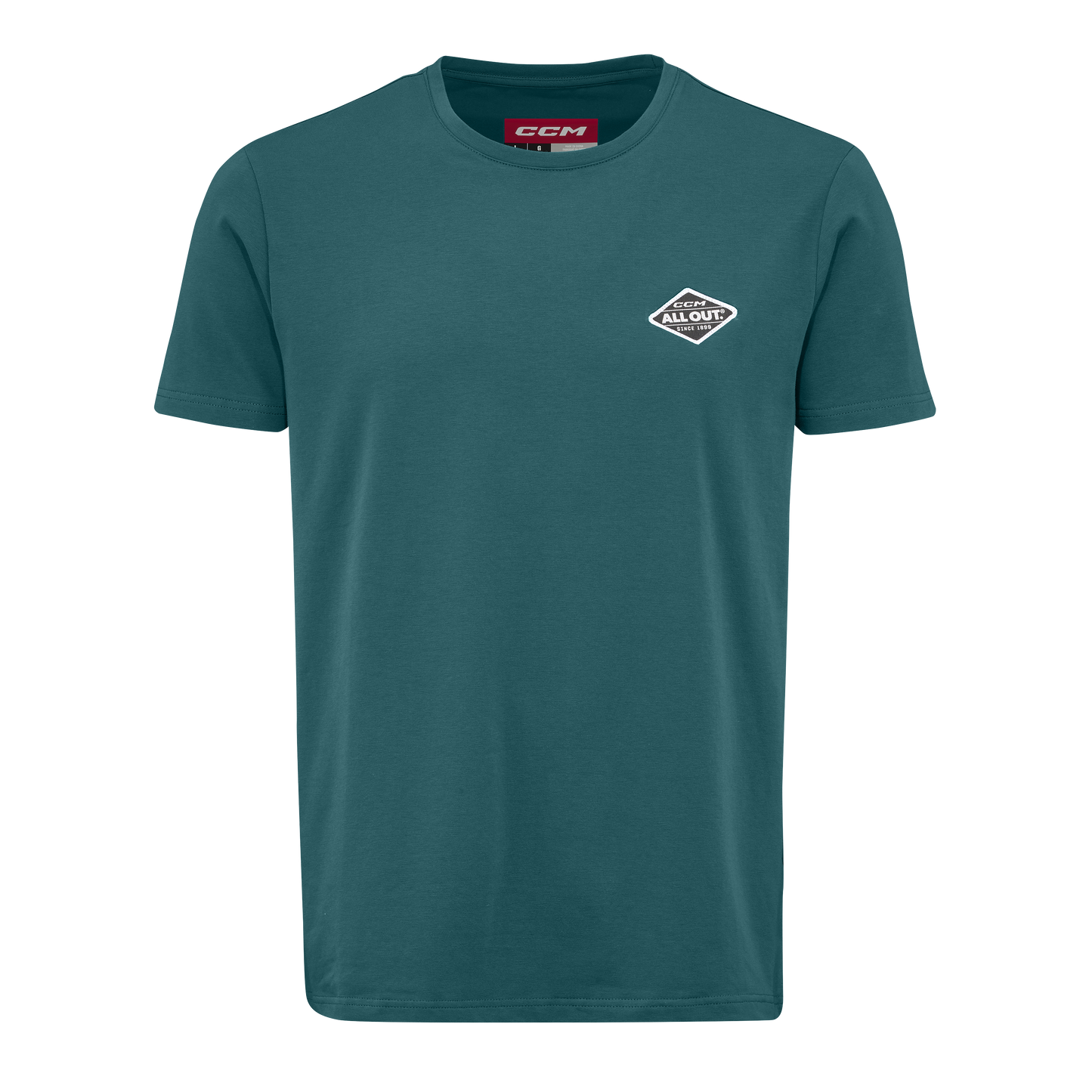New CCM Teal All Outside Short Sleeve Tee | Senior XL | #191520734275 - Top Flight Hockey