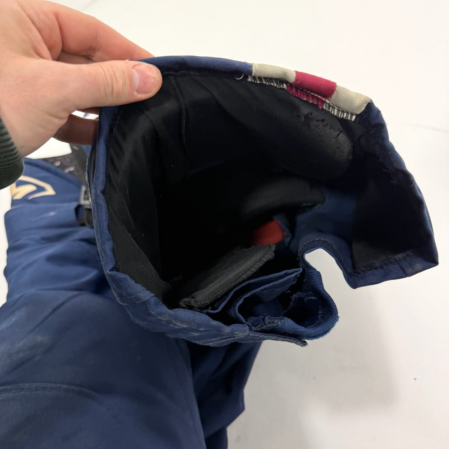 Used Navy/Red/White CCM U+Pro Pants | Senior Large | #A9