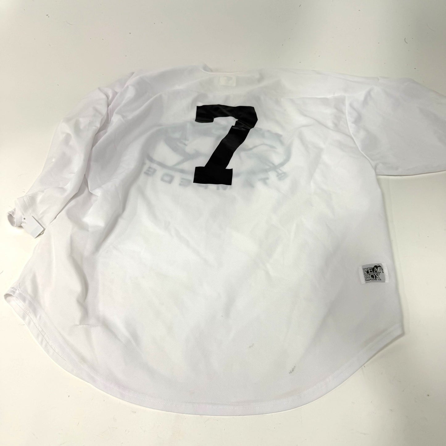 Used White Siuox Falls Stampede Practice Jersey | Goalie Cut XL | AB512