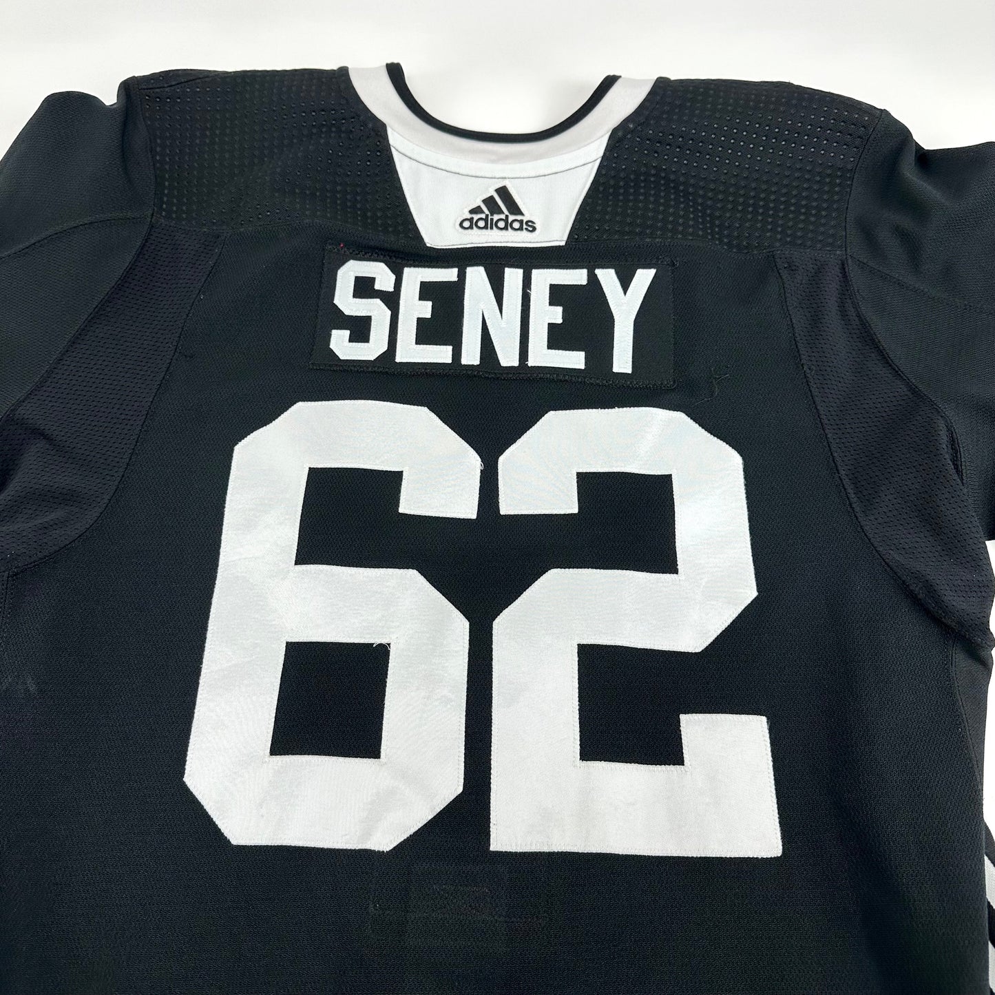 SENEY #62 - Black Chicago Blackhawks Practice Jersey - Adidas MIC Size 56