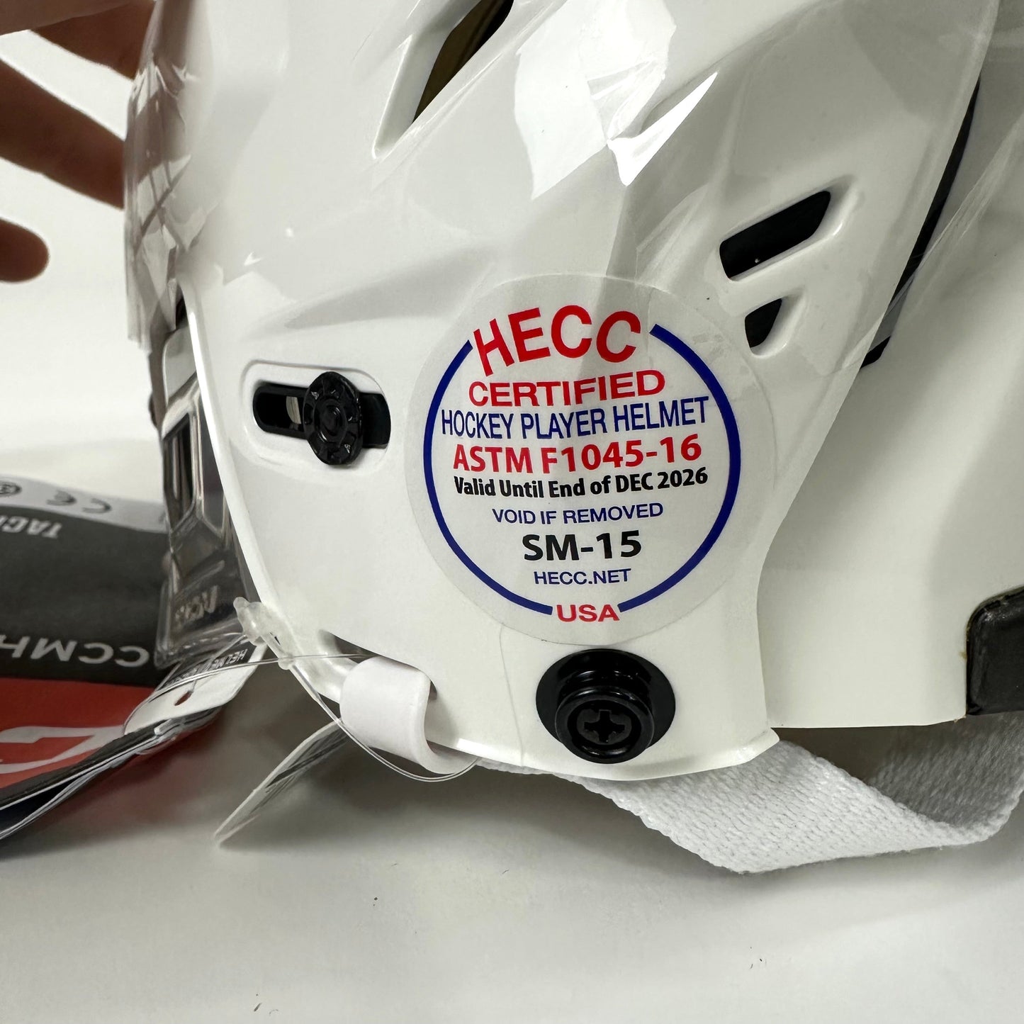 Brand New CCM Tacks 110 Helmet In Box - White - Medium - #CCM382 - Top Flight Hockey