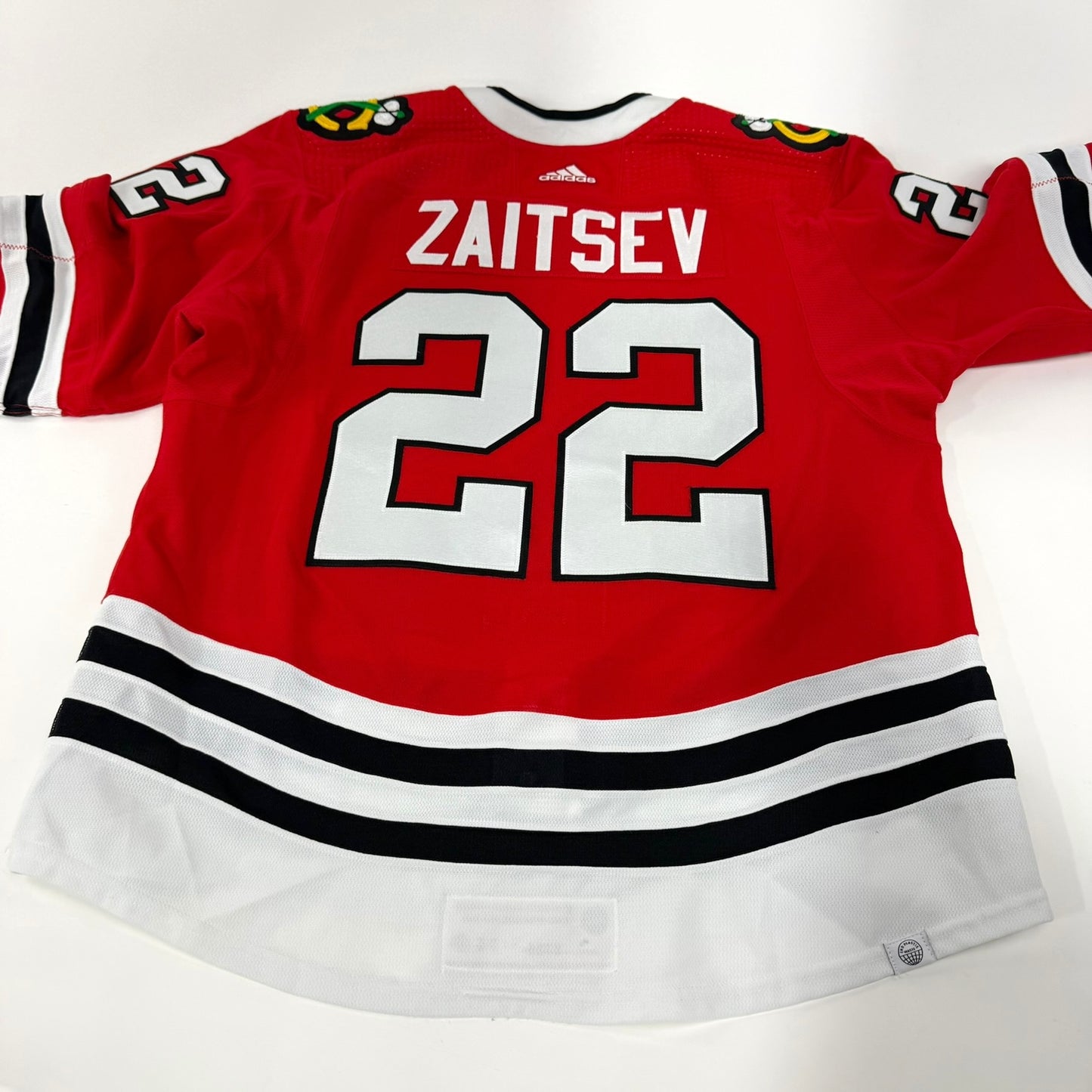 Nikita Zaitsev #22 Home Chicago Blackhawks Game Worn Jersey 2023-2024, Set 1 | Size 56 | 9405-25567
