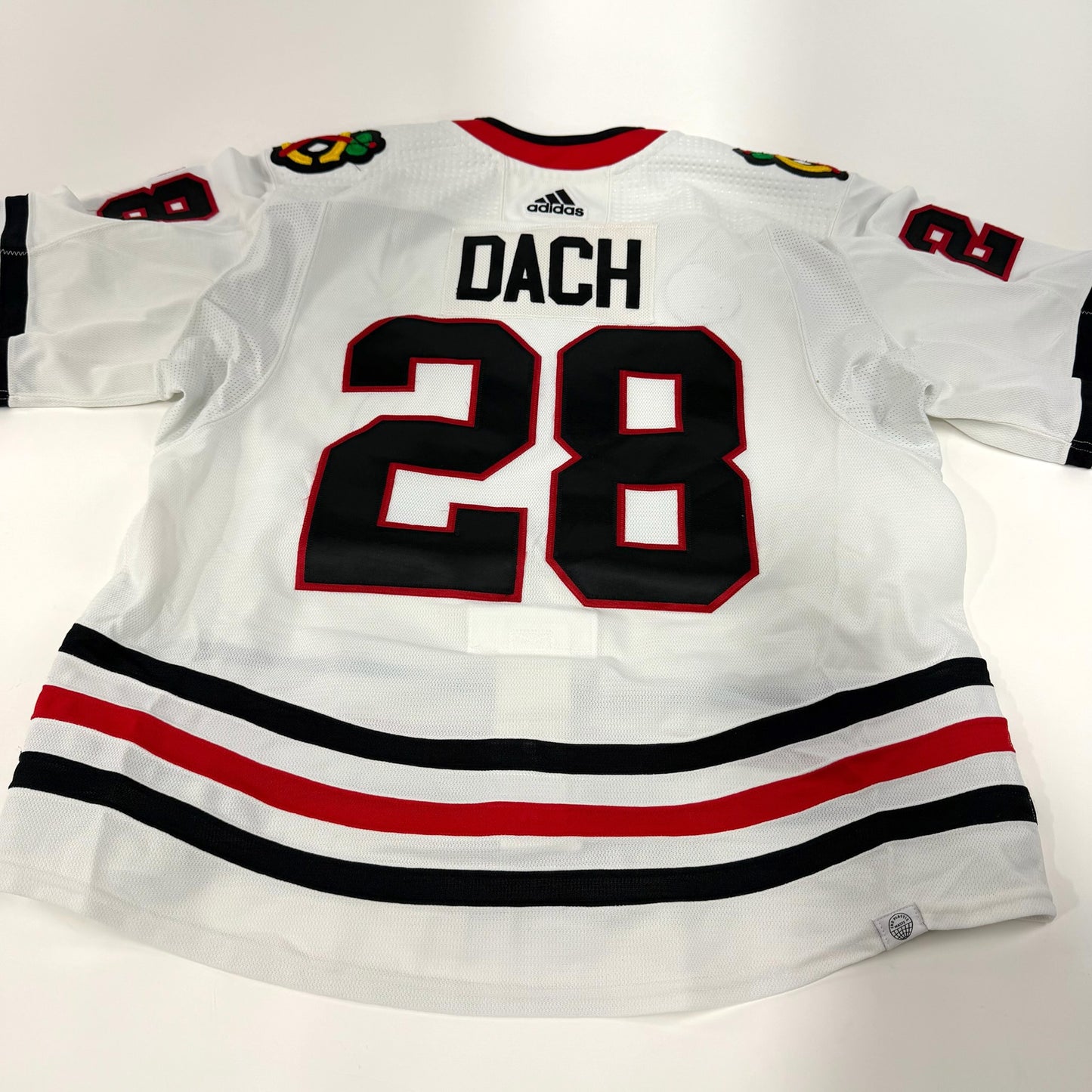Colton Dach #28 Away Chicago Blackhawks Team Issued Jersey - Set 22/23 - 2 | Size 58 | 25637
