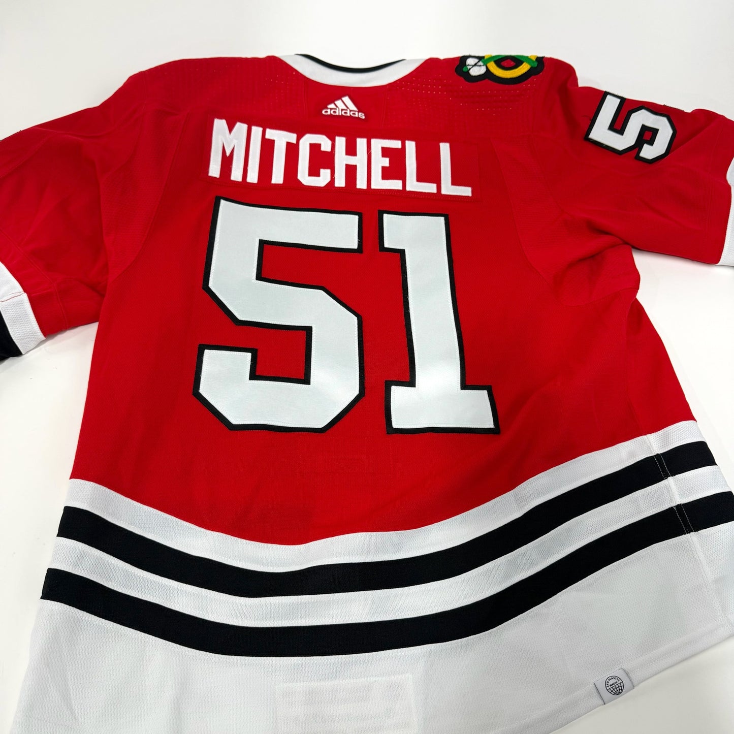 Ian Mitchell #51 Home Chicago Blackhawks Team Issued Jersey 2021-2022, Set 1 | Size 54 | 8708-21739