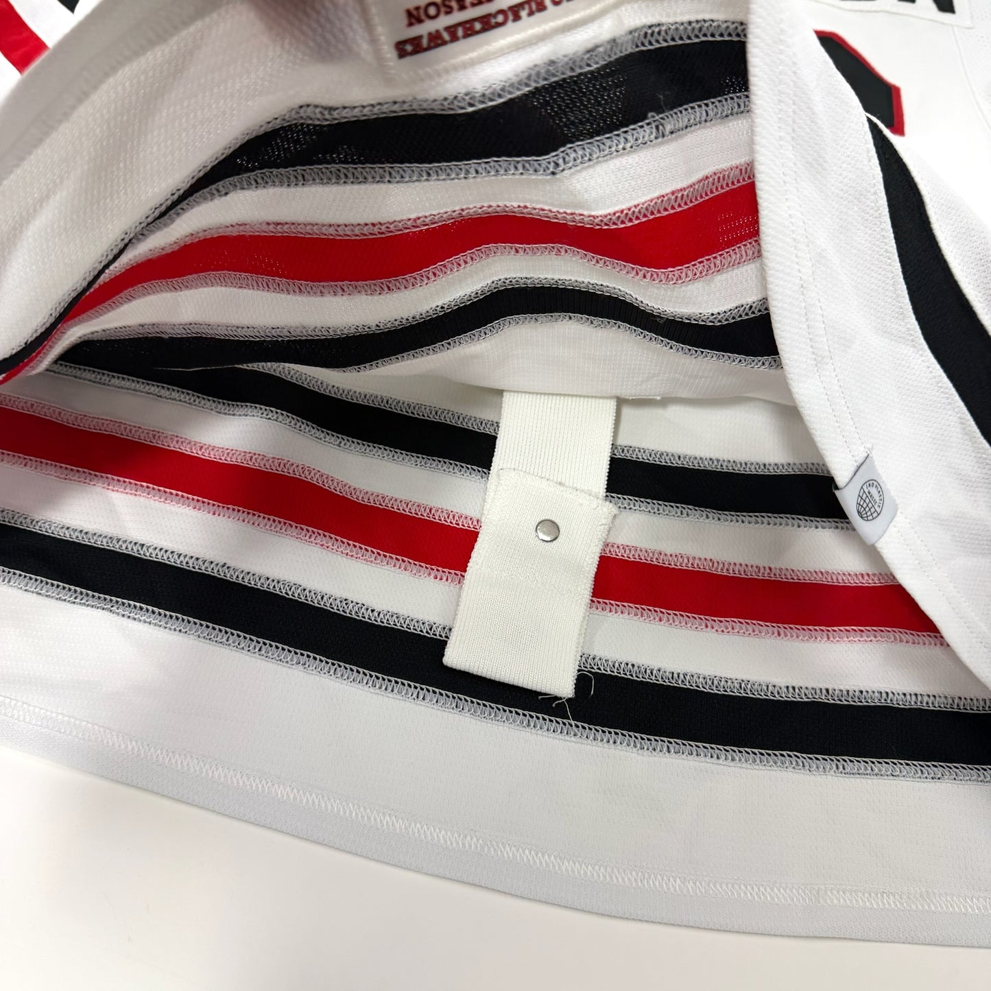 Erik Gustafsson #56 Away Chicago Blackhawks Game Worn Jersey 2021-2022, Set 2 | 3175-21903