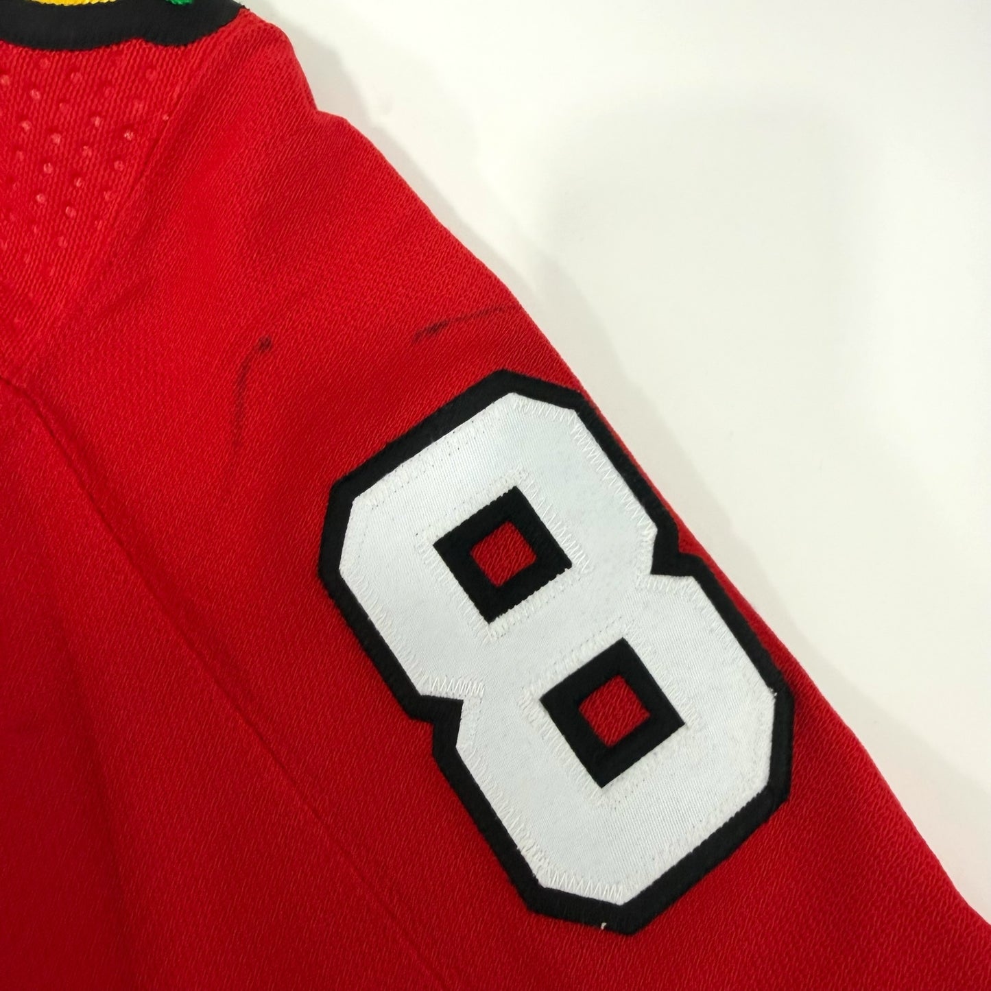 Caleb Jones #82 Home Chicago Blackhawks Game Worn Jersey 2022-2023, Set 2 | Size 58 | 3346-25509