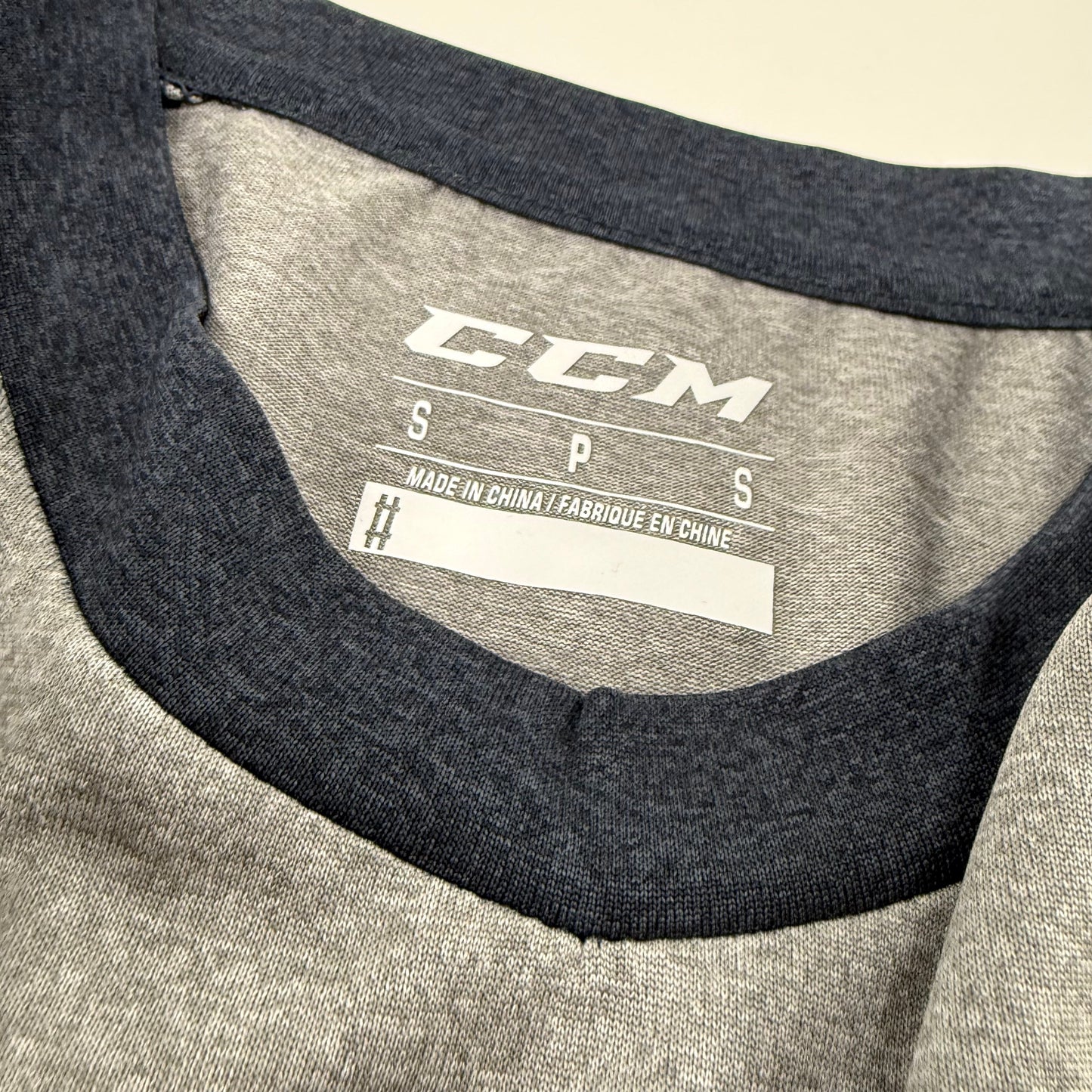 New CCM Mens Basecamp Two Tone Long Sleeve | Grey/Navy | Senior S #191520510916 - Top Flight Hockey