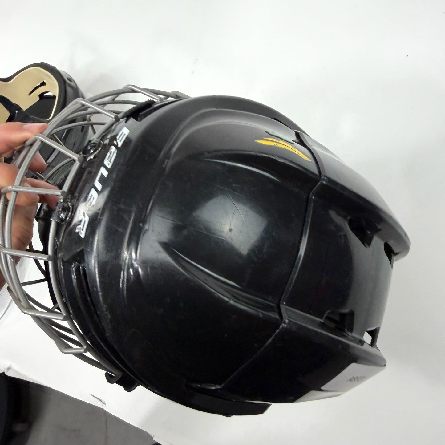 Used Black Bauer IMS 5.0 Helmet with Cage | Senior Small | AB924