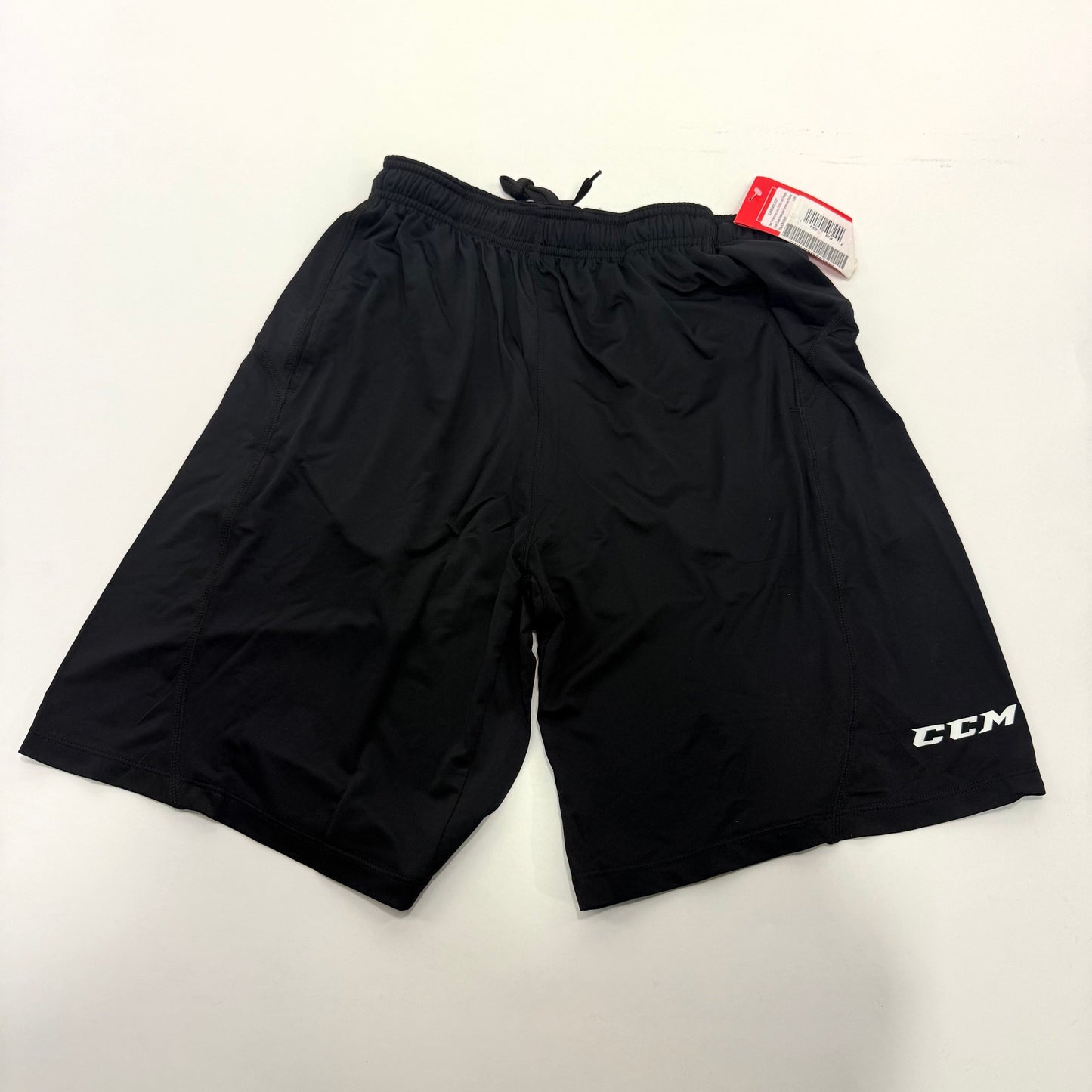 New Black CCM Mens Loose Fit Short with Pockets | Senior S | #191520507244