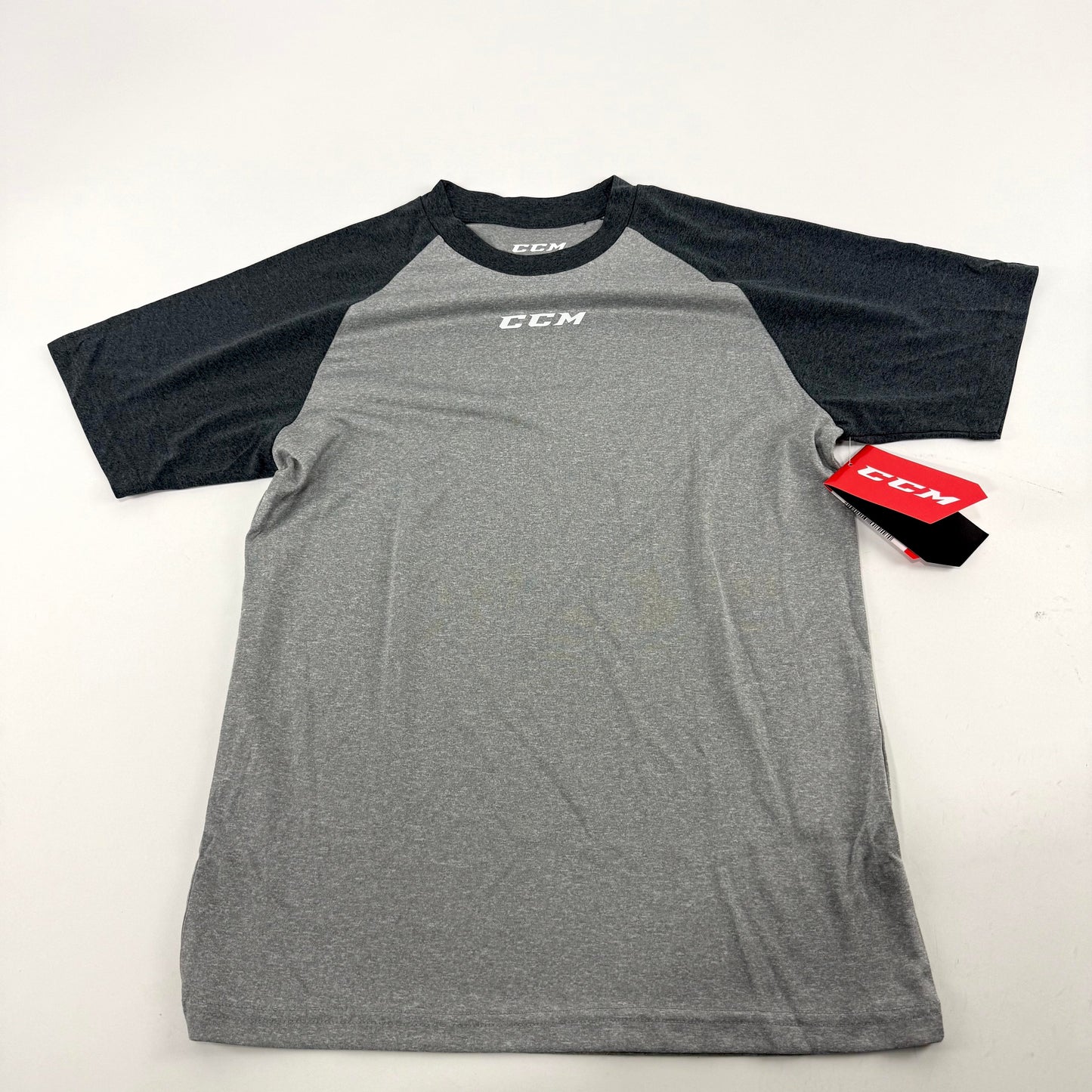 New CCM Basecamp Two Tone Short Sleeve | Grey/Black | Youth L | #191520511142