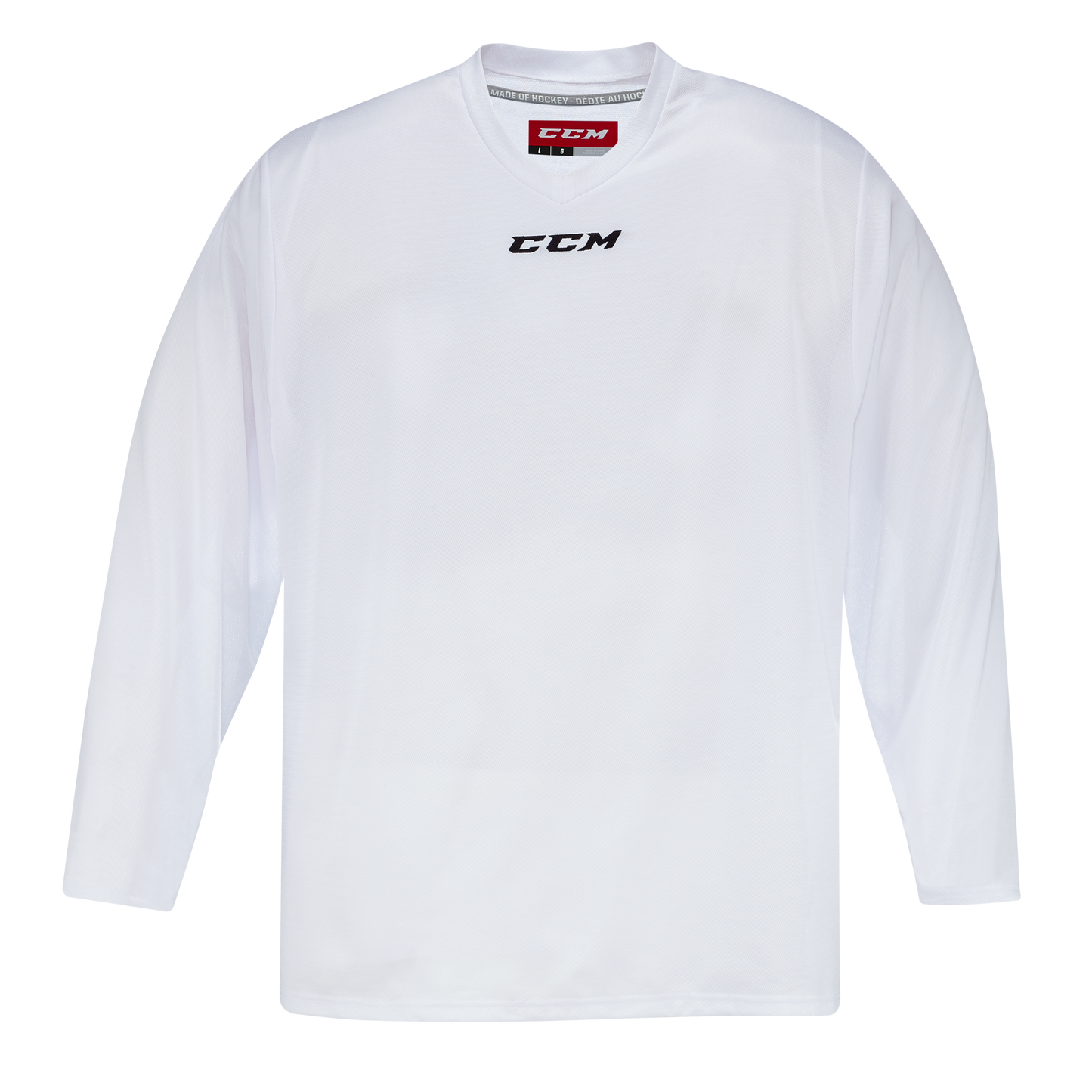 New CCM 5000 Series Practice Jersey White | Junior L/XL | #888600654416 - Top Flight Hockey