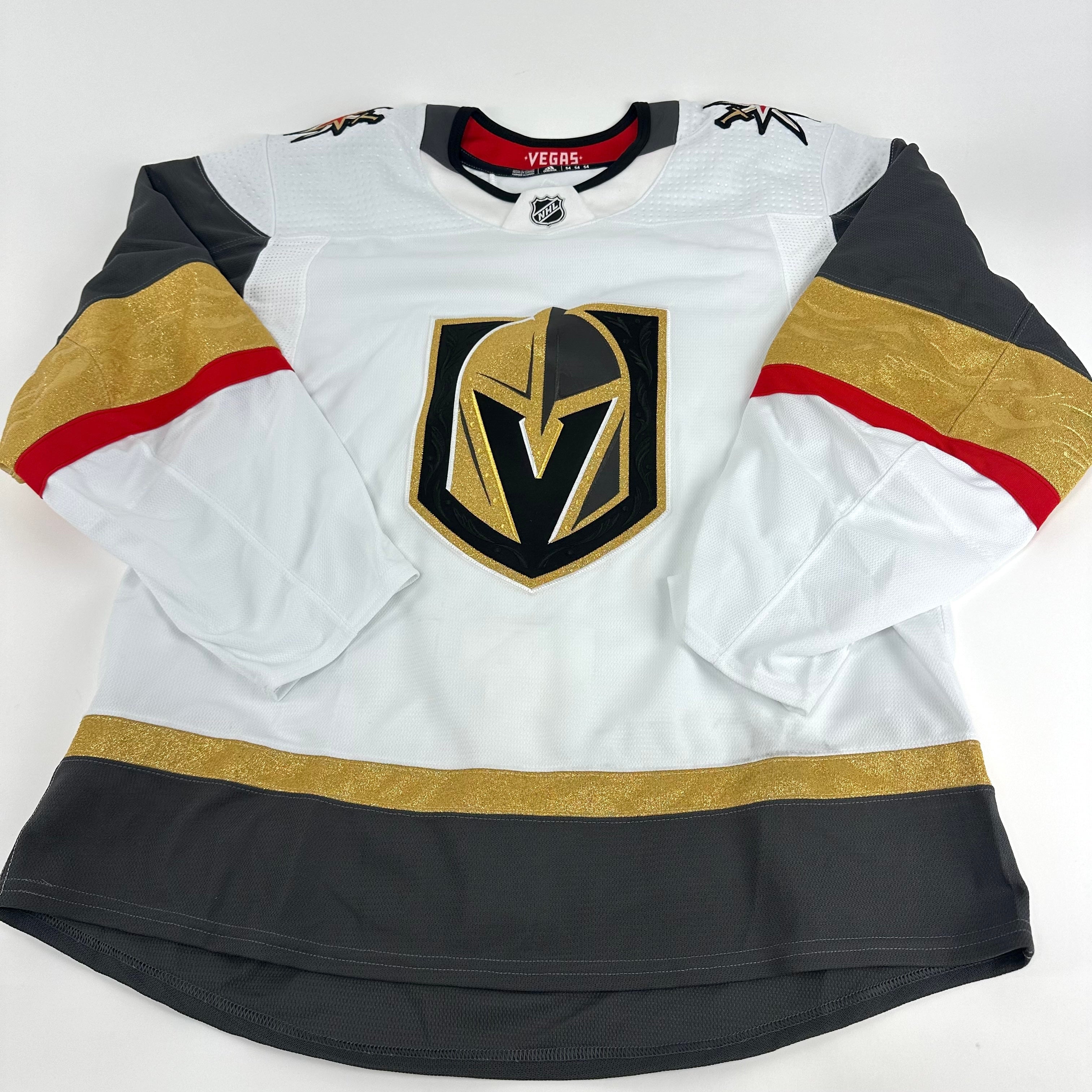 Brand New Away White Vegas Golden Knights MIC Made in Canada Blank Game Jersey Size 54