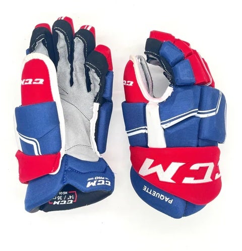 Used Royal and Orange CCM HGQL Gloves | 13" | AB395 - Top Flight Hockey