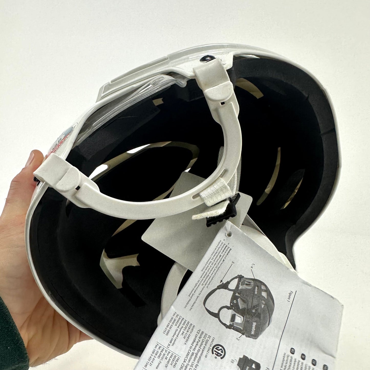 New Defected White Reebok 11K Helmet | Small | L321