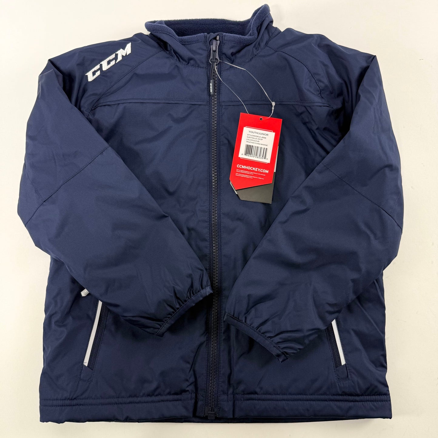 New Navy CCM Youth Team Mid Weight Jacket | Youth XS | #888600282695