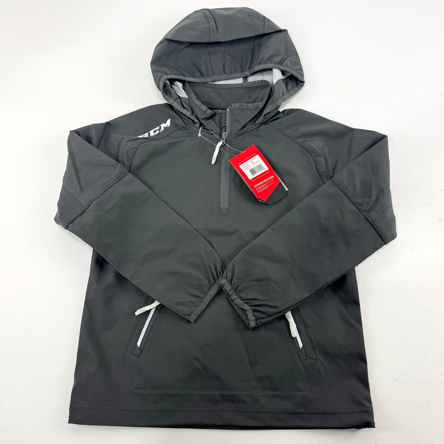 New Charcoal CCM Youth Anorak Jacket | Youth S | #888600716053