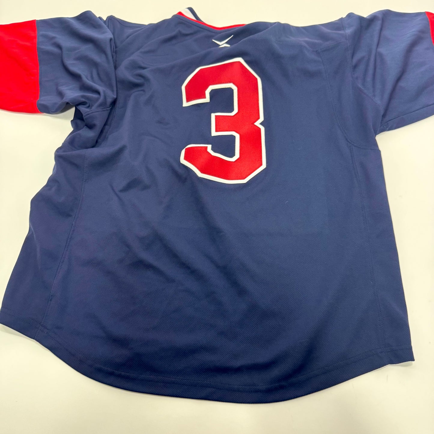 Used Navy and Red Tron SOD Jersey | Large | A98 - Top Flight Hockey