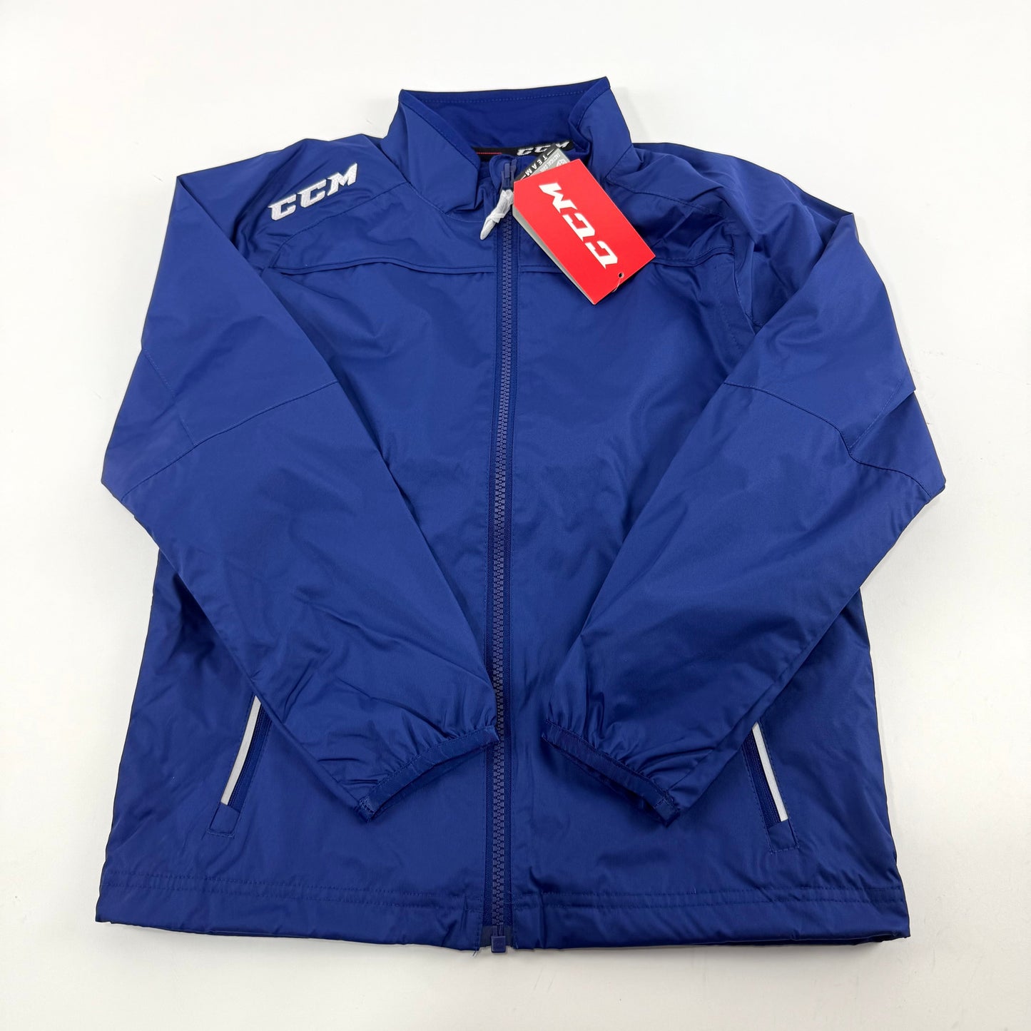 New Royal Blue CCM Youth Light Weight Rink Suit Jacket | Youth S | #888600282282 - Top Flight Hockey