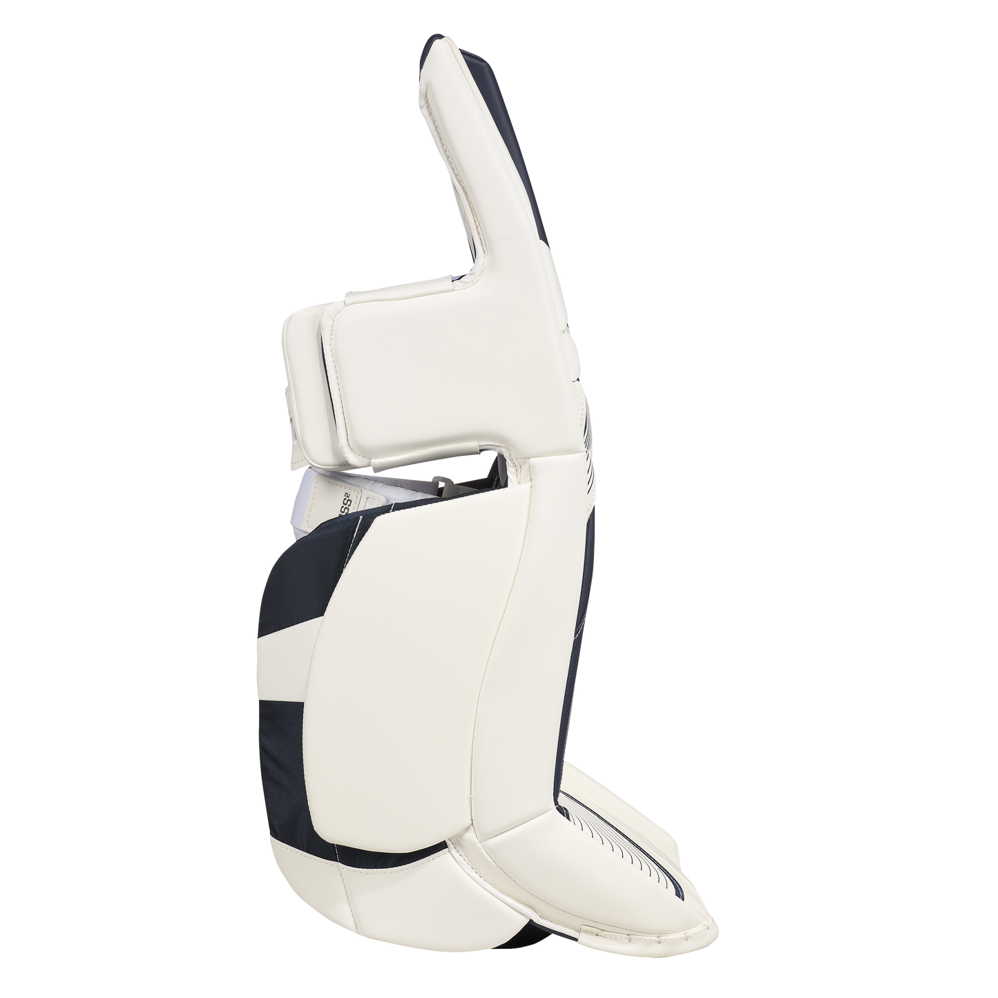 New CCM White E Flex 6.9 Goalie Leg Pads | 33+1" | #191520631574