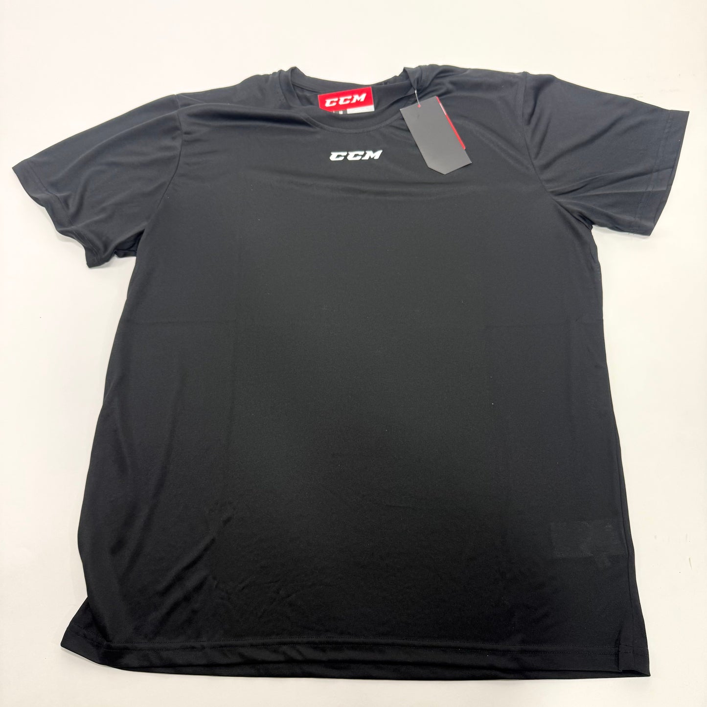 New Black CCM Mens Dri Fit T Shirt | Senior XL | #888600266756 - Top Flight Hockey