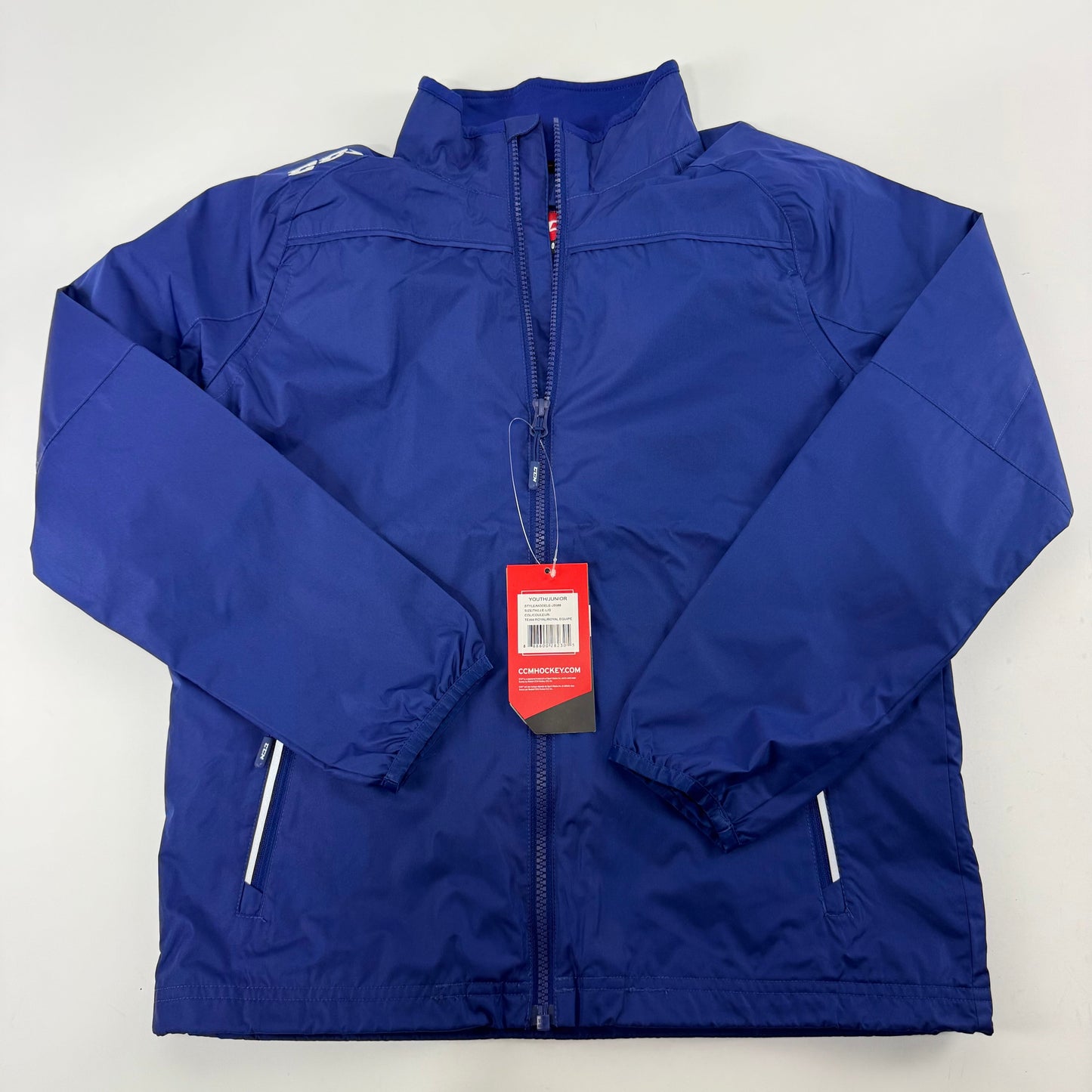 New Royal Blue CCM Youth Light Weight Rink Suit Jacket | Youth L | #888600282305