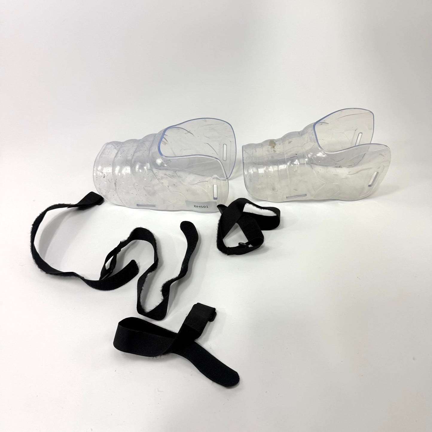 Used Clear Skate Shot Blockers | Senior | BH591 - Top Flight Hockey