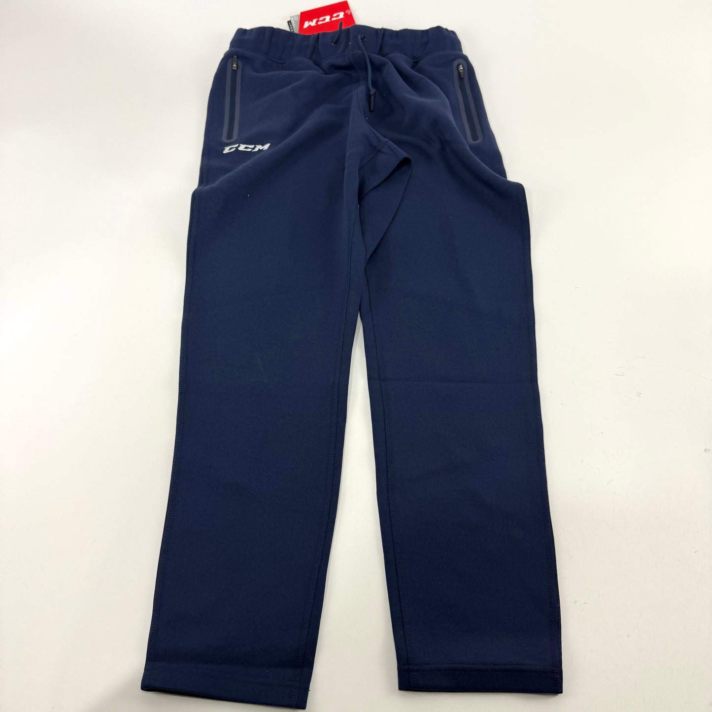 New Navy CCM Mens Premium Tapered Fleece Pant | Senior M | #191520015541