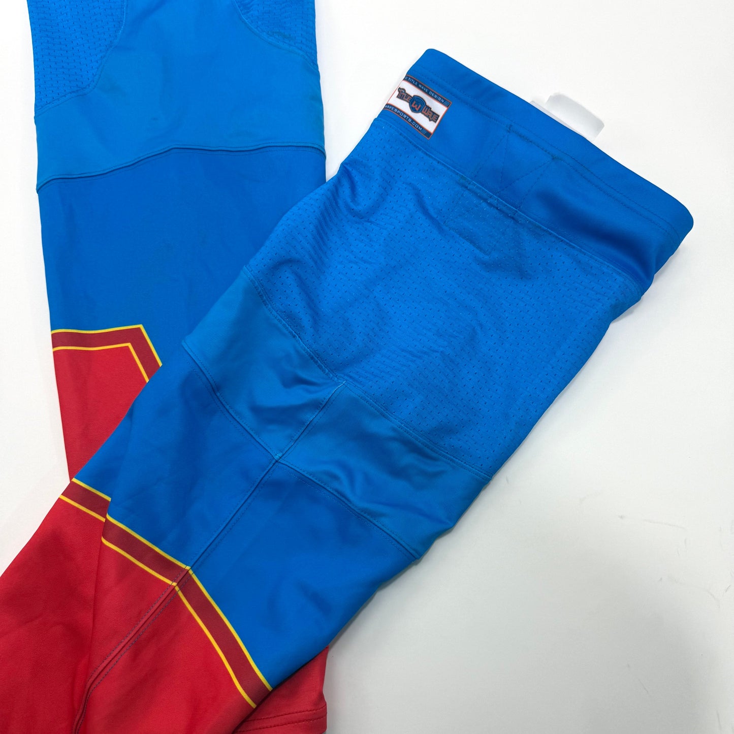 Used Once Superhero Chicago Steel Tidal Wave Hockey Socks - Large - Top Flight Hockey