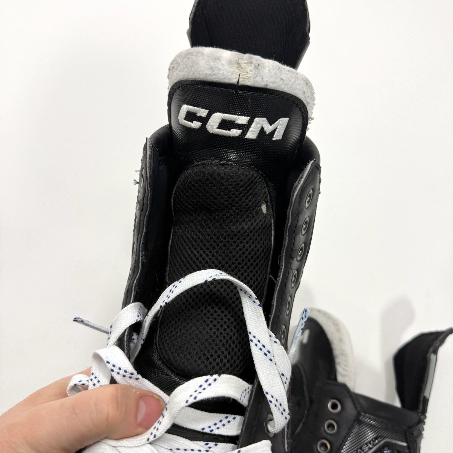 Used Red CCM Tacks ASV Pro Skate Boots | 11 1/2 D | Seth Jones Chicago Blackhawks | BH381