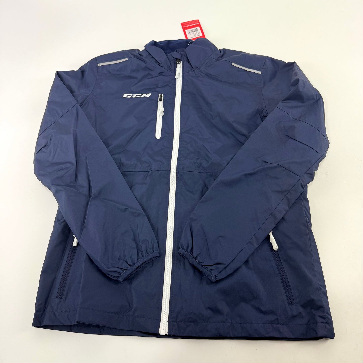 New Navy CCM Womens Hockey Warm Up Jacket | M | #888162928758 - Top Flight Hockey