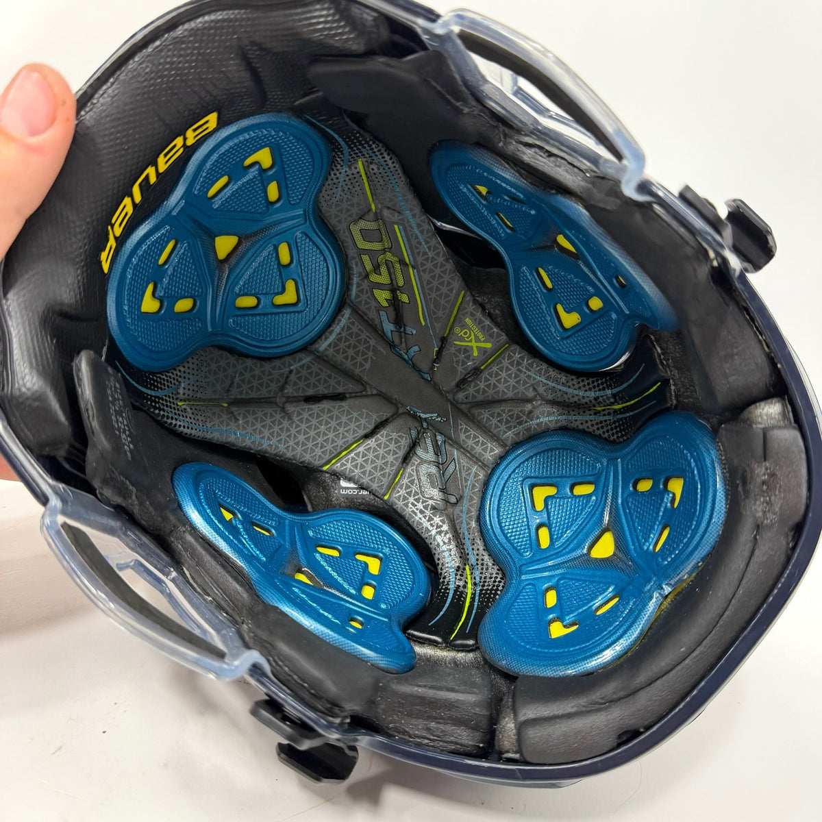 Used Navy Bauer Re-Akt 150 Helmet | Senior Small | AB658