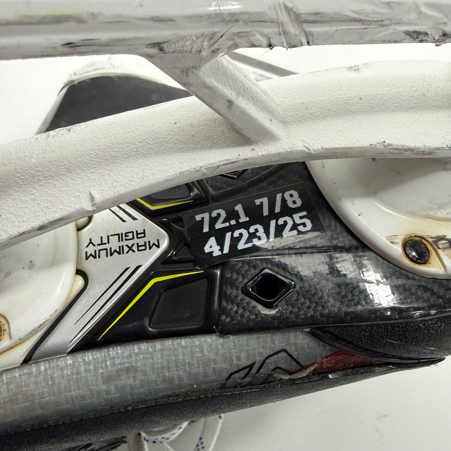 Used Red Bauer Vapor Hyperlite 2 Skates | Size 12 D | Chicago Blackhawks #72 Alex Valsic | BH314 - Top Flight Hockey