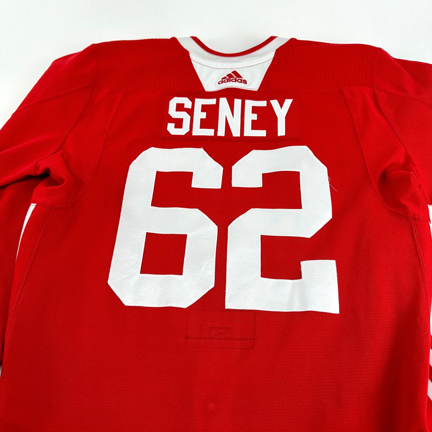 SENEY #62 - Red Chicago Blackhawks Practice Jersey - Adidas MIC Size 56