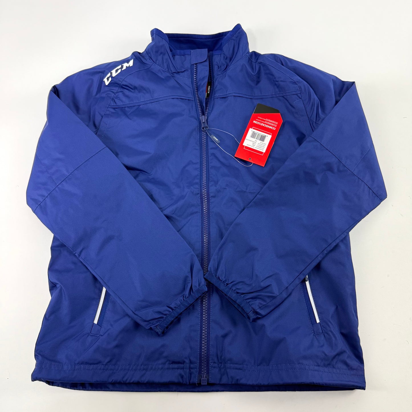 New Royal Blue CCM Youth Light Weight Rink Suit Jacket | Youth M | #888600282299