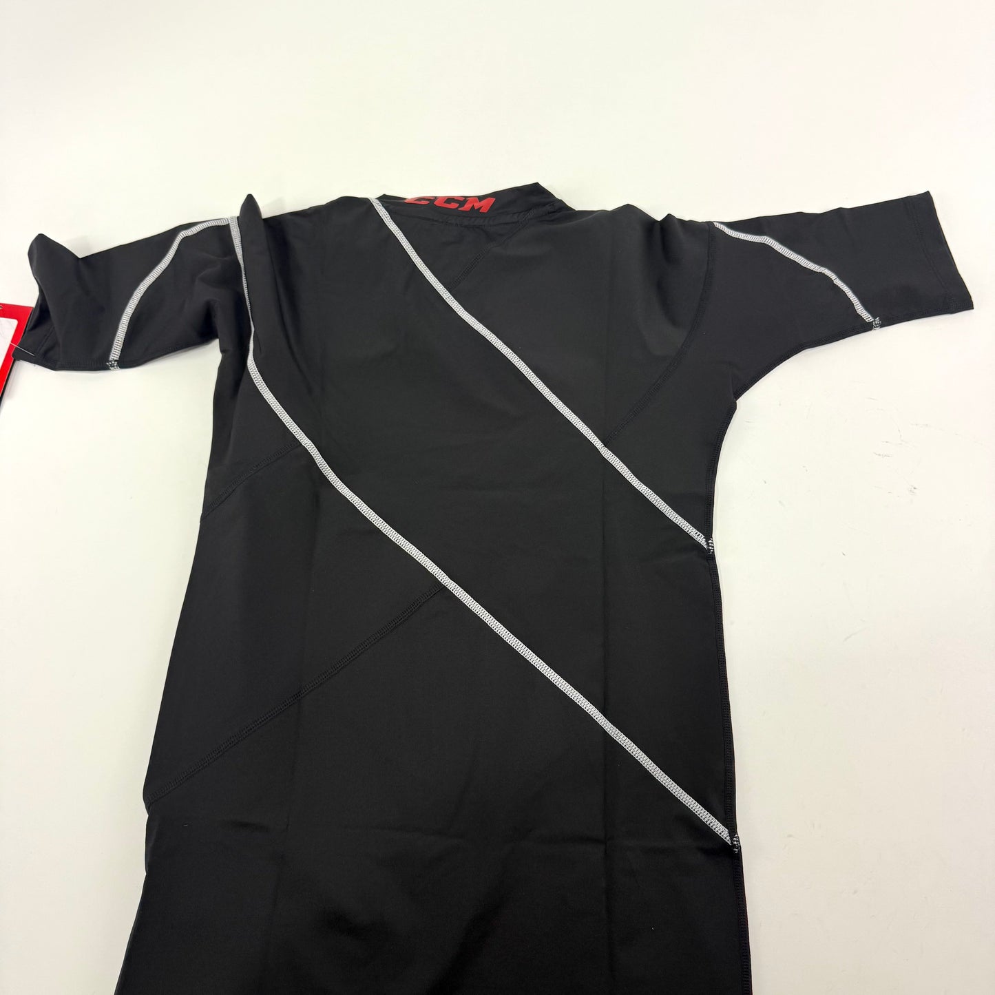 New Black CCM Mens Short Sleeve XAct Compression Top | Left Logo | Senior S - Top Flight Hockey